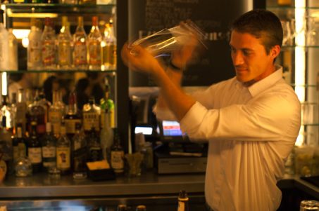 Bartender mixing a drink
