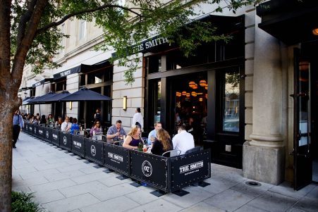 Exterior photo of The Smith DC location showcasing outdoor seating