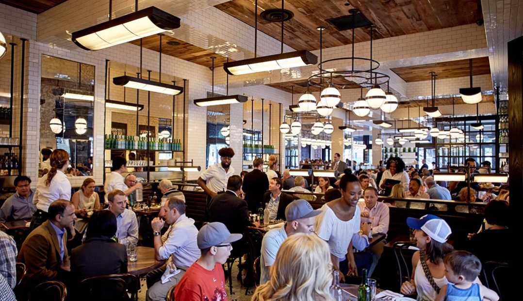 A photo of The Smith Penn Quarter's dining room filled with people