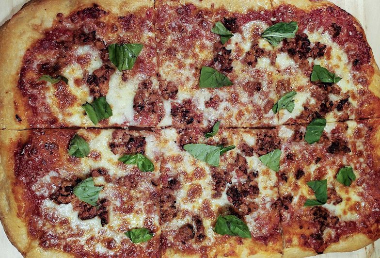 Spicy Meatball Pizza