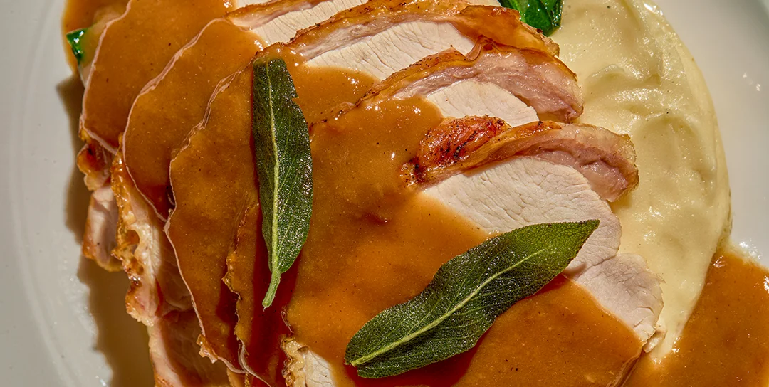 Close up of Roasted Turkey Breast